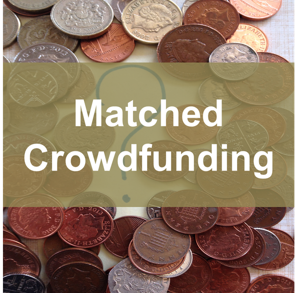 Matched crowdfunding new ways for people and institutions to