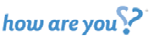 Stylized text 'how are you?' with the question mark as a heart, conveying empathy.