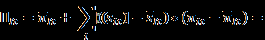 Mathematical equation showing the relationship between x_t, M_t, and a summation involving expected values and differences.