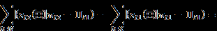 Mathematical expression showing a summation of expected values related to U_it and U_jt, across multiple time periods.