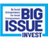 Logo for Big Issue Invest with the tagline 'By Social Entrepreneurs, For Social Entrepreneurs'