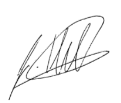Signature of an individual.