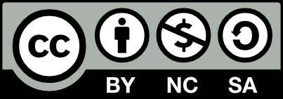 Creative Commons Attribution-NonCommercial-ShareAlike (CC BY-NC-SA) license symbols.