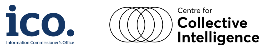 Logos for Information Commissioner's Office (ico.) and Centre for Collective Intelligence.