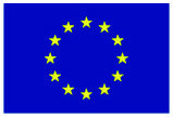Flag of the European Union, a blue banner with a circle of twelve golden stars.