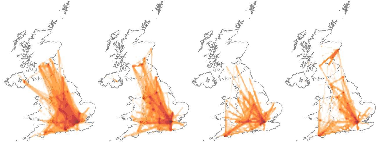 A series of three charts depicting growth dynamics across selected UK locations. The first chart shows business type as a percentage of total creative businesses. The second chart illustrates employment growth/decline by business type. The third chart displays failure rates after 1, 3, and 6 years for creative versus other businesses, using different symbols for each.