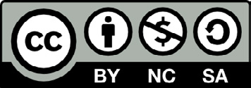 Creative Commons license icons: CC, BY (Attribution), NC (NonCommercial), SA (ShareAlike).