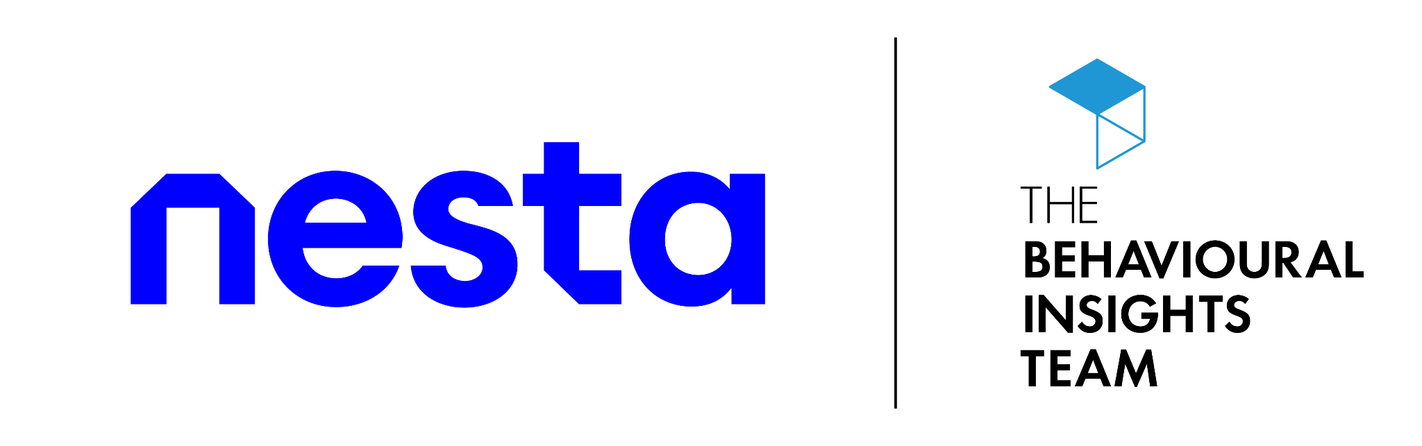 Logos for Nesta and The Behavioural Insights Team