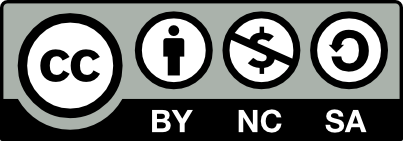 Creative Commons license icons: CC (Creative Commons), BY (Attribution), NC (NonCommercial), SA (ShareAlike).