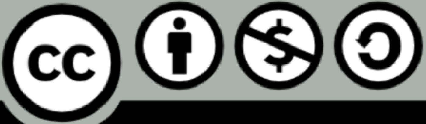 Creative Commons license icons: CC (Creative Commons), attribution, non-commercial, and share-alike.