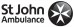 St John Ambulance logo, featuring their name and a Maltese cross emblem.