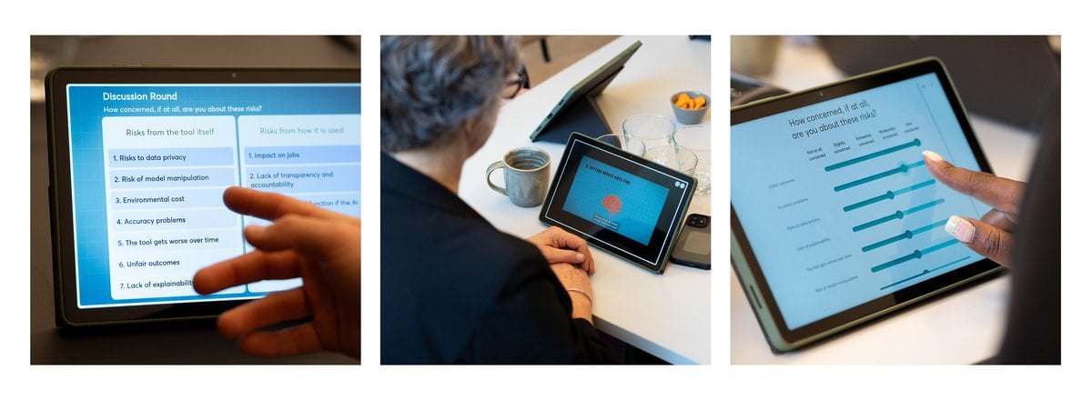 Users interacting with the Zeitgeist digital platform